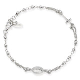 Rosary Bracelet in Sterling Silver