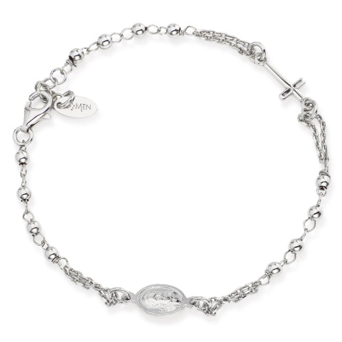 Rosary Bracelet in Sterling Silver