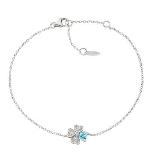 Quadricuore Charm Bracelet in Sterling Silver