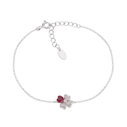 Quadricuore Charm Bracelet in Sterling Silver