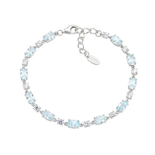 Zirconia Tennis Bracelet in Sterling Silver