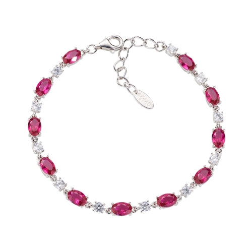 Zirconia Tennis Bracelet in Sterling Silver