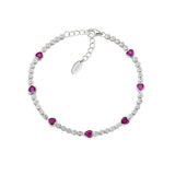 Zirconia Tennis Bracelet in Sterling Silver