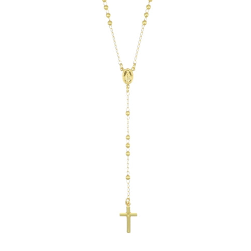 Rosary Necklace in Sterling Silver