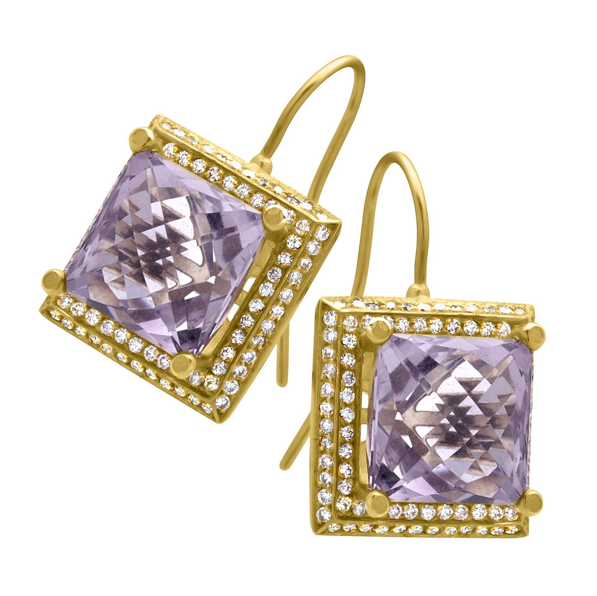 Rose` de France Gold with Amethyst & Diamonds 